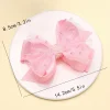 Épingles à cheveux en dentelle avec nœud papillon pour filles, pinces à cheveux roses douces, outils de coiffure pour enfants, vêtements de sauna de boutique, accessoires pour cheveux mignons