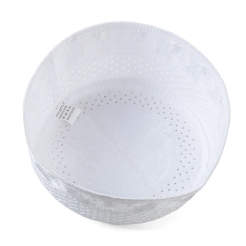 chapeaux de prière pour hommes musulmans, casquette brodée en coton, turban arabe saoudien, hijab, foulard juif, accessoires de prière islamique, nouvelle collection