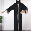 hijab abayas pour femme luxe diamant à manches longues robes dubaï turquie fête robes de soirée caftan marocain femme vêtements musulmans
