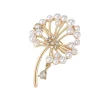 broches de pissenlit en strass pour femmes, broches de plantes en perles, sac à dos de fête de banquet, cadeaux, accessoires de bijoux