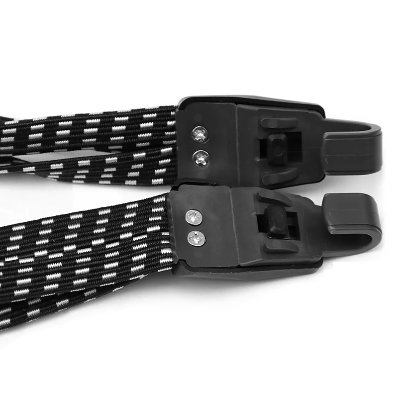 Corde à bagages de vélo, sangles de support élastiques, boucle de ceinture en caoutchouc avec crochet, accessoires de sac de vélo de montagne