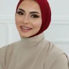 hijab instantané à fermeture à pression pour femmes musulmanes, prêt à porter, couverture complète, écharpe, turban islamique, casquettes turbante mujer