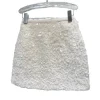 bouclé – mini jupe trapèze à paillettes brillantes, élégante, pour femme, nouveau style, matelassé, fiber de polyester, tendance, automne hiver