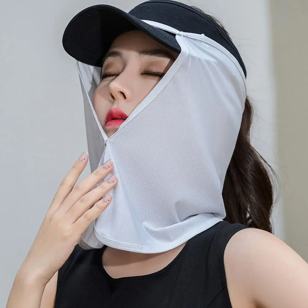 casquette masque foulard en soie protection du cou foulards pour le visage été pour hommes foulard anti uv couverture faciale crème solaire voile masque de protection solaire