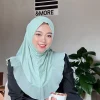 Hijab monocouche pour femmes musulmanes, écharpe instantanée à volants, Turban une pièce, Amira Islam, prière, Hijabs, enveloppe de tête, chapeaux en chanvre cristal Niqab