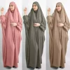 abayas à capuche pour femmes vert noir robes musulmanes mode modeste ramadan kimono vêtements arabes hijab robe caftan indien