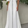 krisstargirl dubaï abaya brillant maxi robes 2025 été élégant manches évasées modeste robes de soirée femme musulmane vêtements