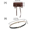 ceinture boho en faux cuir pour femmes, avec nœud papillon, style obi, ceinture cintrée, noire, marron, large, corset