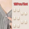Épingles à boutons en perles, couvre boutons de sécurité décoratifs pour chaussures, chapeaux, sacs, châles, broche à aiguille fixe, bricolage, 10 pièces