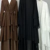 abaya kebaya en mousseline de soie pour femmes musulmanes, kimono de luxe, caftan marocain, robe modeste, vêtements islamiques de dubaï, ramadan kebaya