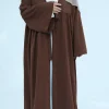 eid femmes musulmanes abaya modeste maxi robes à lacets abayas ramadan dubaï robes jalabiya caftan marocain saoudien cardigan robe