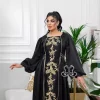 abaya longue arabe pour femmes musulmanes, robe de soirée, broderie jalabiya, maroc, dubaï, kaftan, islam, ramadan, robe éducative, eid
