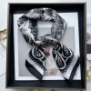 nouveau luxe imprimé imitation soie carré foulard mince vintage foulard hijab foulard bandana cheveux écharpe bandeau femmes