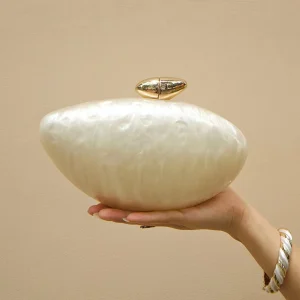 Coquille perle acrylique boîte pochettes sac de soirée de luxe femmes fête de mariage Mini pochette sac à main