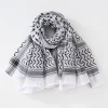 traditionnel arafat kuffiyeh palestinien noir et blanc arabe kafiya shemagh keffiyeh moyen orient écharpe enveloppement jacquard bandeau