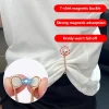 paquet de 4/2 clips magnétiques pour vêtements – solution instantanée pour la couture des vêtements | ajusteur sécurisé de l'ourlet de chemise, support pour hanab et écharpe avec chaîne