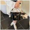 sac à bandoulière élégant pour femmes, sac à main de luxe en cuir souple, sac seau à la mode pour toutes les occasions, nouvelle collection 2025