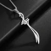 collier avec pendentif épée islamique imam ali zulfiqar, pour femmes et hommes, cadeaux musulmans, accessoires de bijoux en acier inoxydable