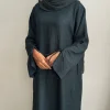 robe musulmane abaya plaine fermée pour femmes, robes turques de luxe de dubaï, vêtements islamiques, kaftan, ramadan eid
