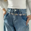 chaîne de taille rétro argentée, accessoire, ceinture de chaîne en métal pour femmes, jupes polyvalentes assorties, pantalons, ceinture en cuir fin, tendance, nouvelle collection été
