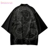 Kimono Traditionnel Imprimé Dragon pour Homme, Style Japonais, Chemise Cardigan, Cosplay Haori Respzed Streetwear Y-nouvelle Collection
