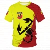abarth hommes et femmes 3d imprimé t shirt été enfants haut harajuku vêtements de sport décontractés nom personnalisable t shirt