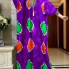 abayas musulmanes pour femme, ensembles de mode ramadan, boubou en coton imprimé floral, robe femme avec Écharpe surdimensionnée 2025x210 cm, 150