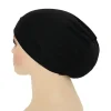 doux femmes stretch sous écharpe musulman intérieur hijab chapeau bonnets bonnet femme musulman turbante mujer perte de cheveux tête écharpe ninja casquette