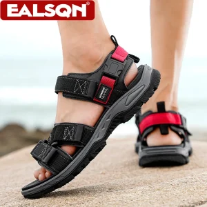 Sandales plates été hommes respirant vacances chaussures de plage bout ouvert en plein air décontracté voyage randonnée sandales Sandales plates été hommes respirant vacances chaussures de plage bout ouvert en plein air décontracté voyage randonnée sandales