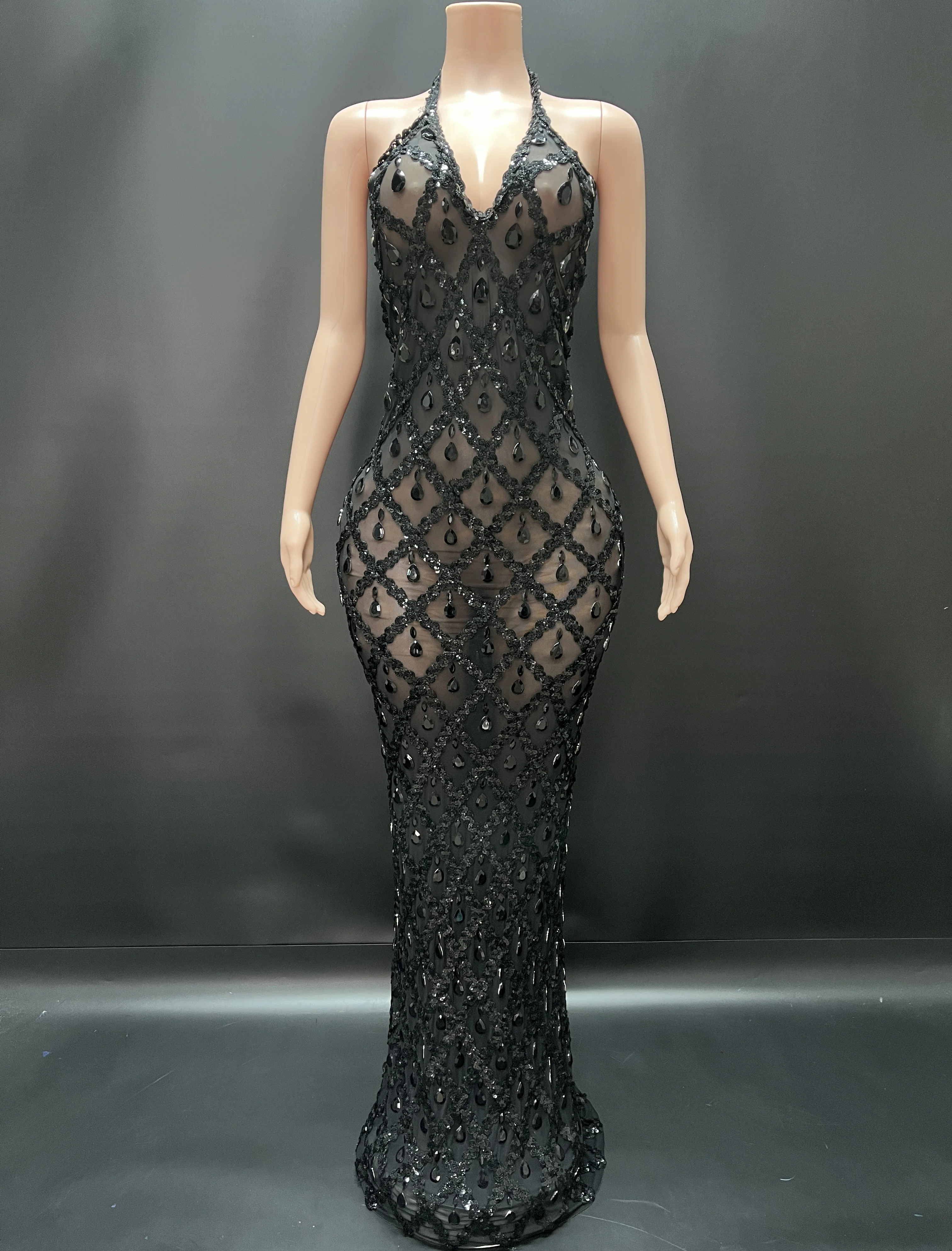 Robe de Soirée Longue en Clip de Luxe pour Femme, Tenue de ixd'Anniversaire, Boîte de Nuit, à la Mode, KLE