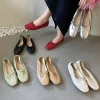 Bailamos 2025 printemps chaussures plates ballerine femmes marque de mode bout carré plat Ballet chaussure femme décontracté sans lacet mocassins zapato