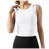 soutiens gorge de sport extensibles rembourrés en y pour femmes, haut à fort impact, sans couture, long, col haut, entraînement, court, précieux, t shirt de sport