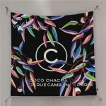 Écharpe carrée en sergé faite à la main pour femme, châle polyvalent européen et américain, bord frisé à angle droit, écharpe de sauna, tendance de la mode, 90cm