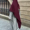 Écharpe hijab pour femmes musulmanes du moyen orient, arabe dubaï abaya ramadan, jersey doux, turban africain islam khimar sauna