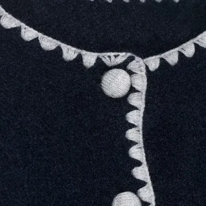 Cardigan femme broderie tricoté lambrissé Cardigans automne 2025 femme col rond manches longues bouton hauts mode dame vêtements d&rsquo;extérieur