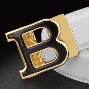Haute qualité B lettre blanc ceinture hommes classique exquis concepteur ceinture hommes mode luxe concepteur en cuir ceinture