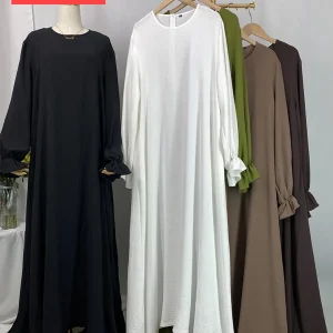 Abaya-Robe musulmane pour femmes, Kebaya du Ramadan, Vêtements islamiques de Dubaï, Kaftan modeste, Caftan marocain Abaya-Robe musulmane pour femmes, Kebaya du Ramadan, Vêtements islamiques de Dubaï, Kaftan modeste, Caftan marocain