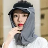 casquette masque foulard en soie protection du cou foulards pour le visage été pour hommes foulard anti uv couverture faciale crème solaire voile masque de protection solaire