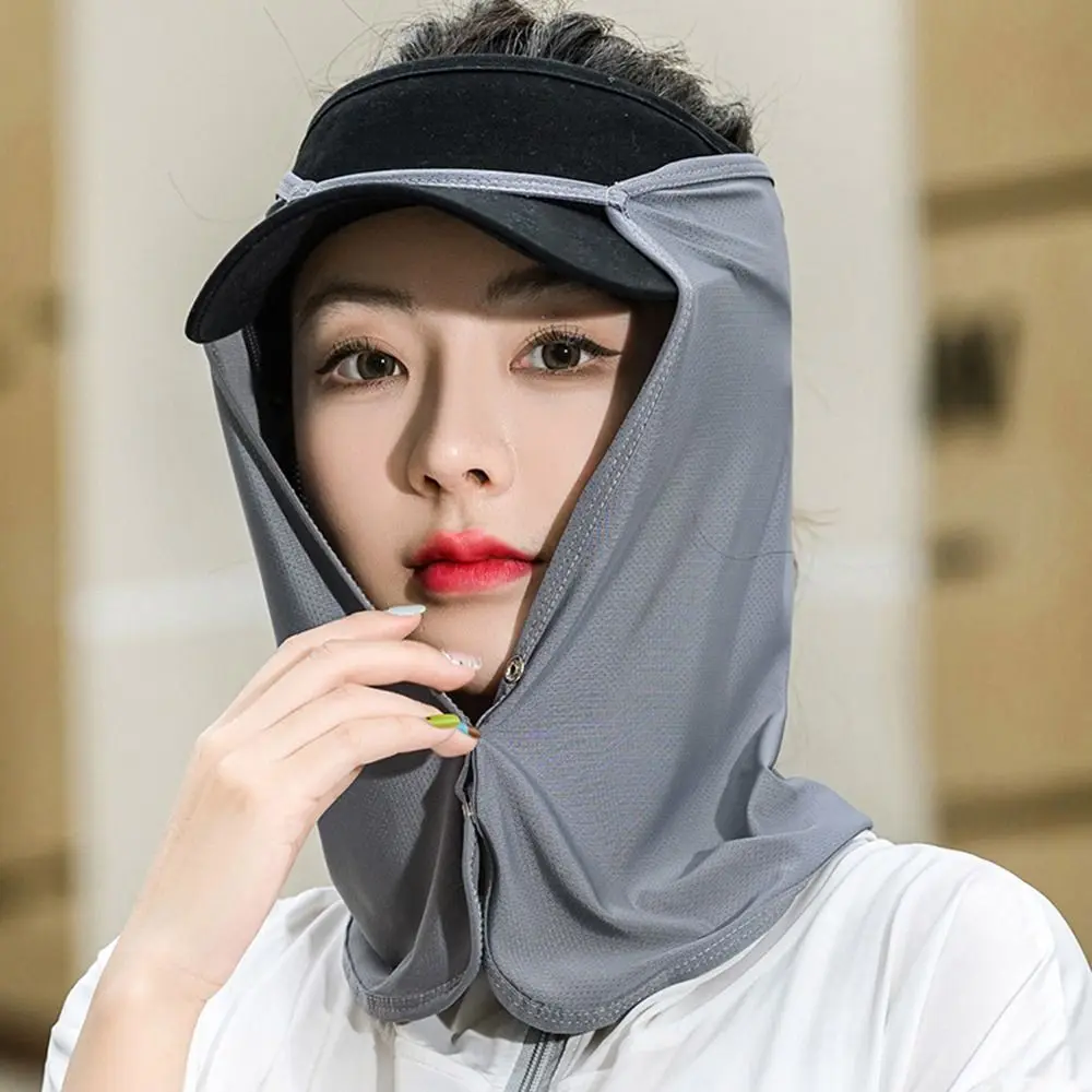 casquette masque foulard en soie protection du cou foulards pour le visage été pour hommes foulard anti uv couverture faciale crème solaire voile masque de protection solaire