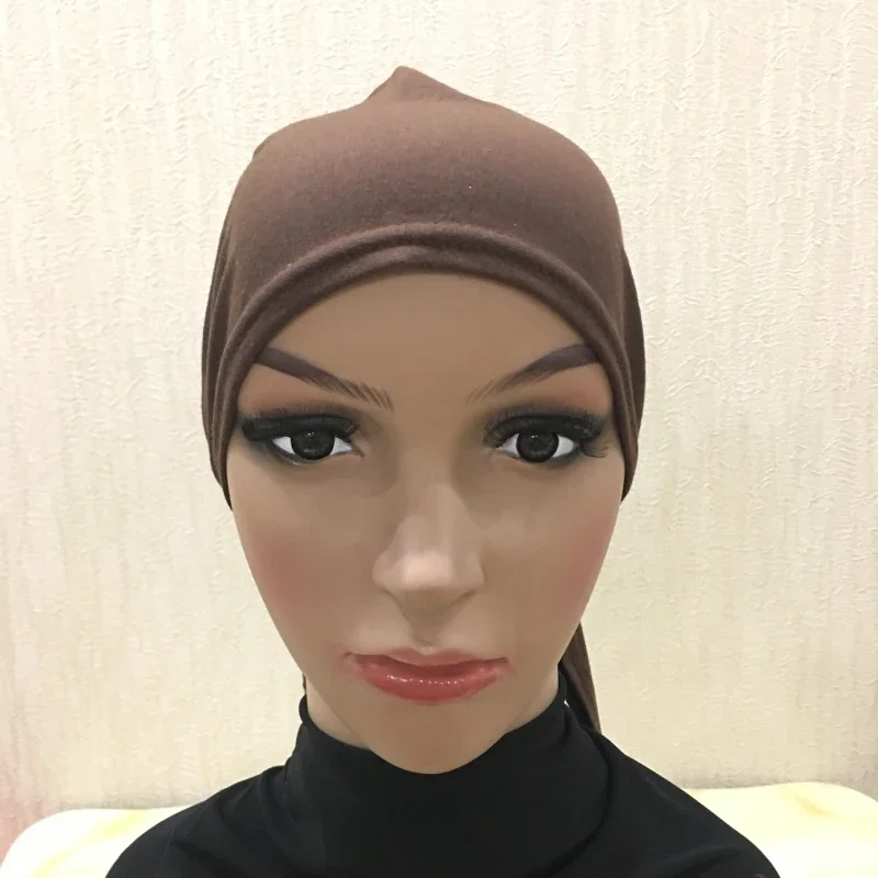casquette hijab intérieure en coton musulman, couverture complète, chapeau islamique, sous écharpe, bonnet en os, foulards turcs, couvre chef musulman