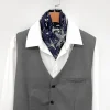 Écharpe pour hommes style britannique mince affaires décontracté foulard polyvalent rétro chemise superposition longue écharpe de mode