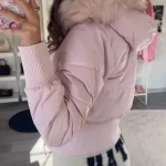 Doudoune à capuche femmes coton rembourré manteaux fermeture éclair manches longues vestes femme automne hiver épaissir streetwear 2025