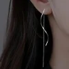 boucles d'oreilles de luxe simples et légères pour femmes, accessoires de bijoux adaptés aux cadeaux de rendez vous, de fête et de festival, 2 pièces