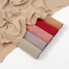 hijab musulman en mousseline de soie pour femme, châle de sauna, écharpe rond islam turban, nouvelle collection