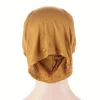 2024 nouveau simple monochrome turban sous capuchon décontracté polyvalent élastique modal hijab casquette extérieure respirant intérieur hijabs casquette