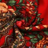 hijab ukrainien broderie style foulard pour femmes impression carrée chaud dû tête coton mélange écharpe vintage bandana châle 35,5 pouces