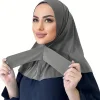 bonnet modal hijab sport Écharpe pour femme Élastique réglable avec attache au dos pour un confort élégant toute la journée durabilité hijabs instantanés