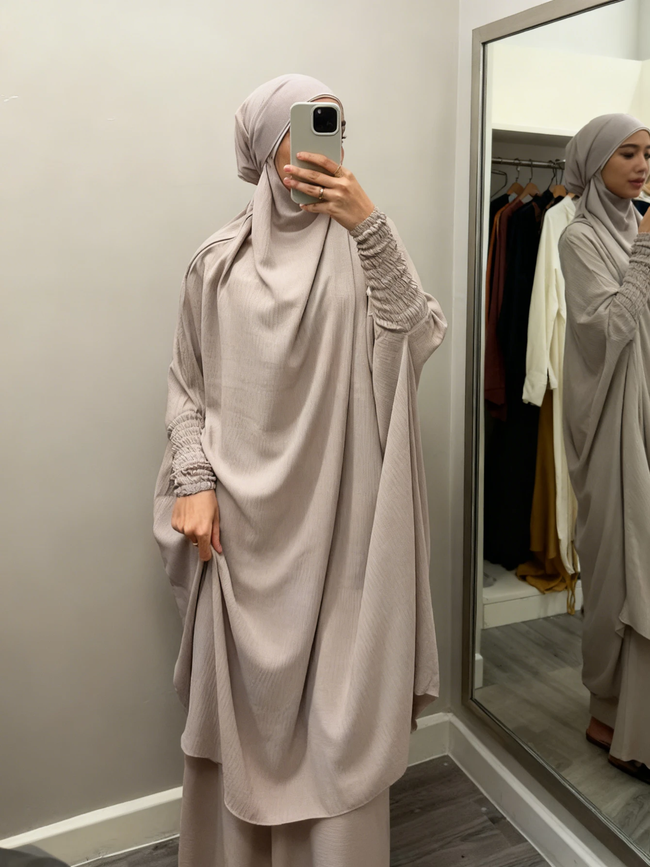 femmes hijab robe prière vêtement ensemble 2 pièces jilbab abaya eid musulman couverture complète ramadan longue khimar robe vêtements islamiques niqab