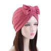 femmes musulmanes turban chapeau gros arcs islamique intérieur hijab casquette torsadé bandeau foulards inde chapeau femme musulman turbante