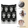 misfits Écharpe pashmina chaude pour femme, châles et grandes Écharpes rondes sulfavec pompon pour dames, hiver